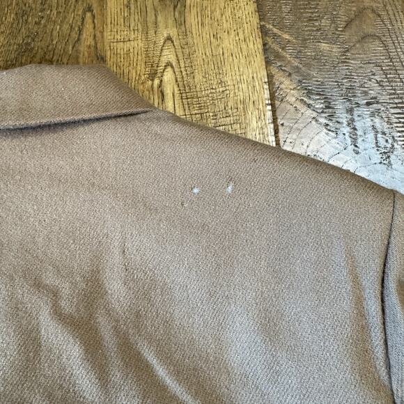 VTG Kim Rogers 100% Wool Blazer & Shorts Set Camel Coat Jacket Womens Plus Sz 18 - Picture 9 of 16